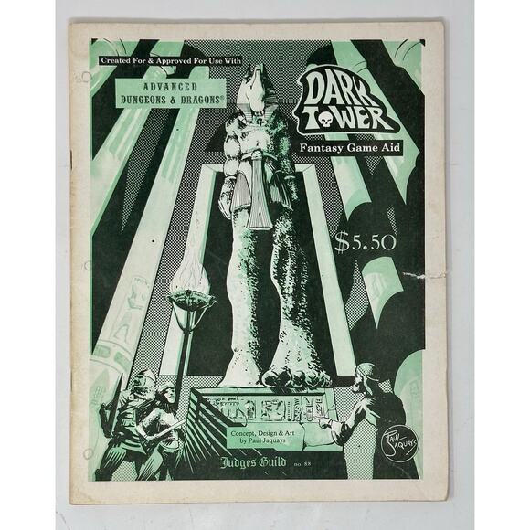 Judges Guild Dark Tower Fantasy Game Aid 1980 Advanced Dungeons & Dragons #88 - Picture 1 of 14